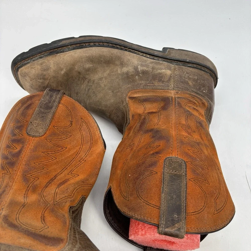 Ariat Work Boots Mens 10.5 Hog XT Patriot Comp Toe ASTM F2413-18 Distressed